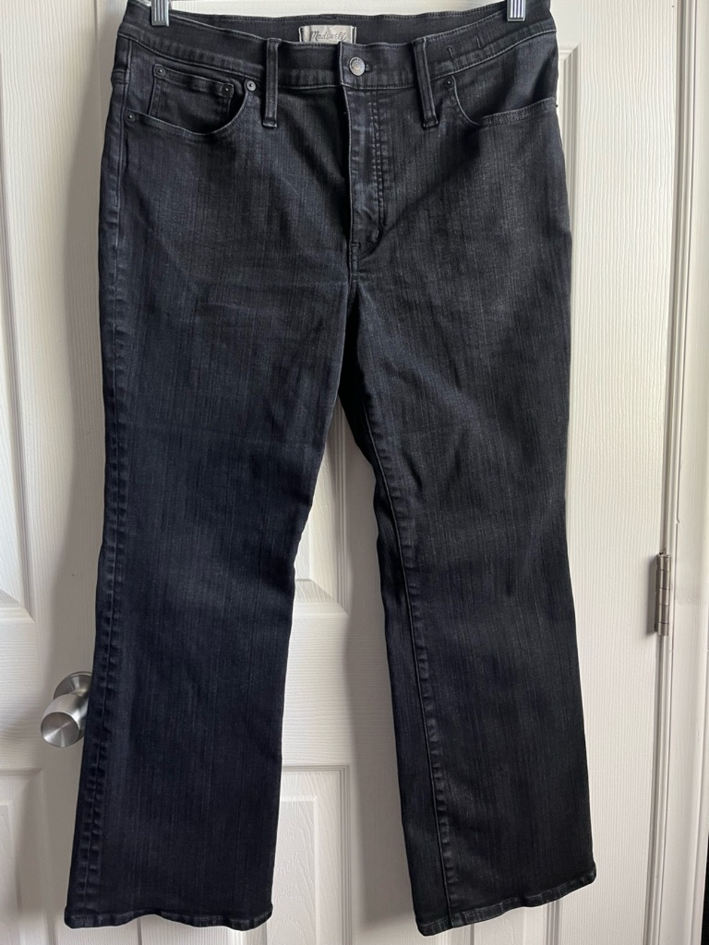 Madewell Black Midrise Kick Out Jeans Size 33